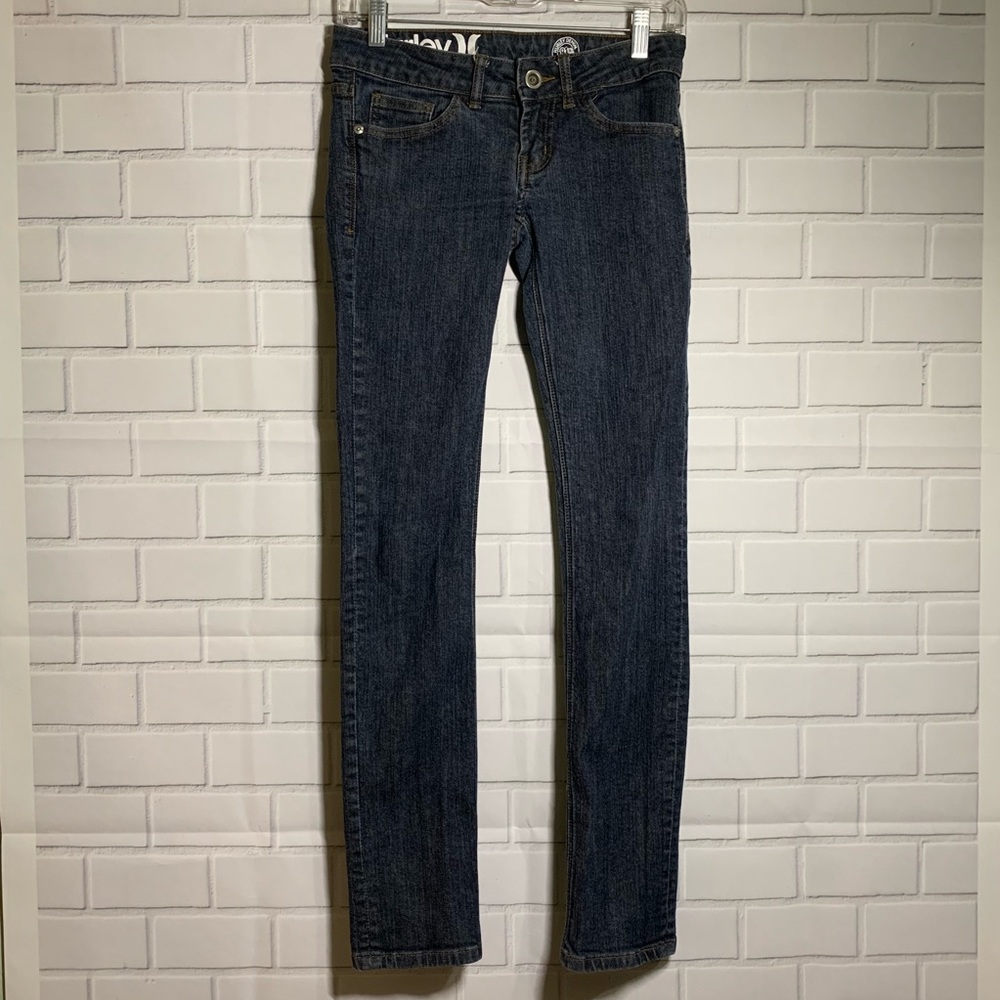 Hurley Denim Skinny Low Rise Medium Wash Jeans 26